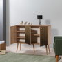 Hanah Home Mega-220 Consola Abstracta en Roble Sonoma